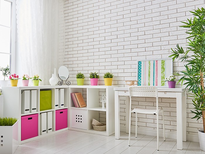 bright desk for homework zone